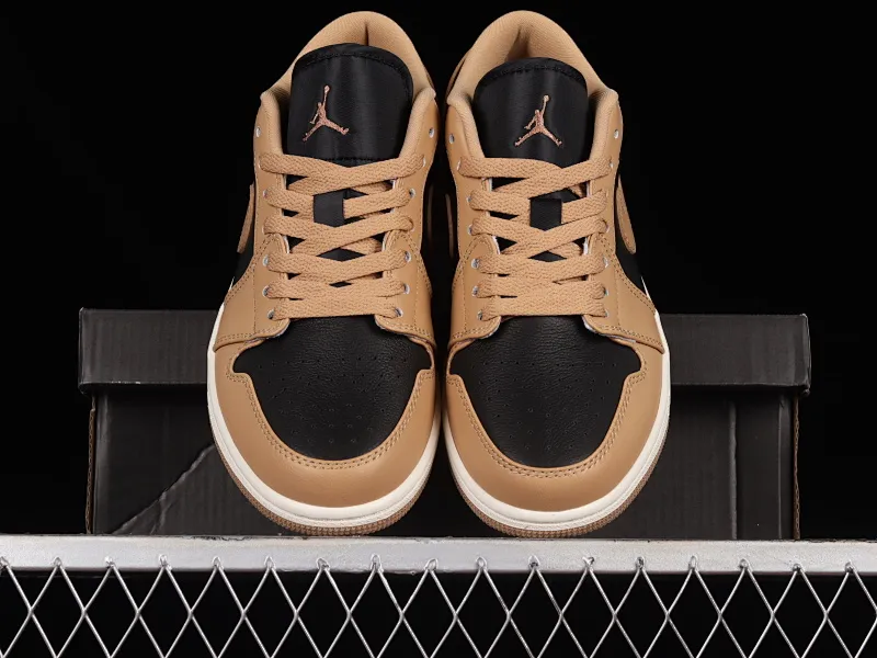All categories Air Jordan Jordan series basketball shoes Air Jordan 1 Low Z version Air Jordan 1 Low "Desert" AJ1 Joe 1 milk tea color cultural and leisure sports sneakers DV0774-201